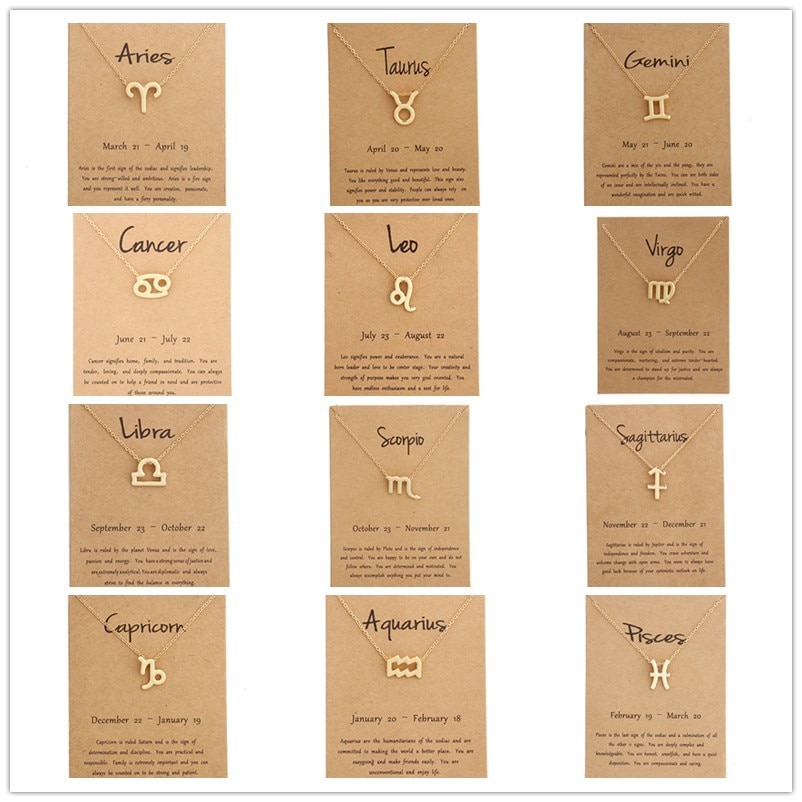 12-Zodiac-Sign-Necklaces-with-Gift-card-constellations-Pendant-Gold-chains-choker-For-women-Fashion-Jewelry-2