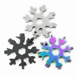 20 In 1 Snowflake Tortoise Multi Tool Spanner Hex Wrench Multipurpose Camp Survive Outdoor Multi Tool EDC Keychain Pocket Tool