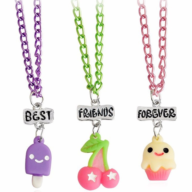 2020-3-Pieces-Set-of-Best-Friends-Forever-BFF-Ice-Cream-Animal-Pendant-Necklace-Children-Sisters-3