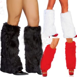 2020 Fashion Trend Women Faux Fur Leg Warmers Rave Fluffies Lady Casual Boot Cover Santa Claus Winter Spring New Solid Warmers