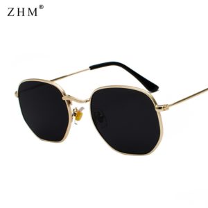 2020 Vintage Sunglasses Men Square Metal Frame Sunglasses Pilot Mirror Classic Retro Sun Glasses Women Luxury Summer Eyewear