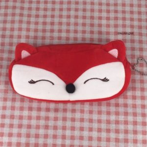 2Sizes, New Cute FOX Animal Gift Key chain Plush Kid's Coin Purse , Coin Wallet Pouch BAG , Mini Pendant Bags Pouch