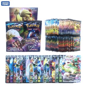 324Pcs Card Toys Sword Shield Rebel Clash Random Box Pokemon Cards Booster Box Vmax EX GX Tradiner Card Game Toy For Children