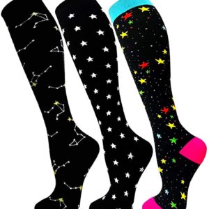48 Styles Compression Socks Funny Halloween Animal Cat Dog Pattern Unisex Outdoor Running Cycling Long Pressure Stockings High