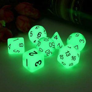 7Pcs/Set Luminous Polyhedral Dice Set For TRPG MTG Dungeons & Dragons DND Table Game Poly Game Luminous Mini Dice Dropshipping