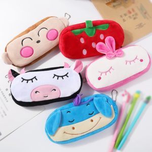Animal fruit Coin Bag Plush Purse Wrist Coin Wallet Women Pouch Popular Cartoon Cute Wallet For Kids Girls reward small gifts