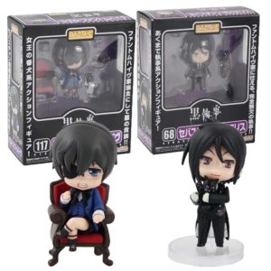 Anime Black Butler Kuroshitsuji Ciel Sebastian Michaelis PVC Action Figure Model Toy Doll Kids Gift