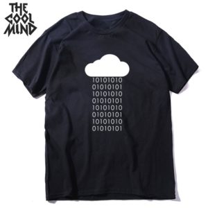 COOLMIND 100% cotton cool internet code print men geek T shirt casual loose men tshirt cool o-neck t-shirt geek mens tee shirts