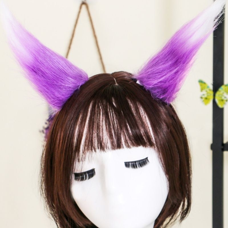 Cat-Wolf-Ears-Long-Fluffy-Plush-Hair-Clips-Anime-Cosplay-Costume-Hair-Clip-Multicolor-Cartoon-Lolita-5