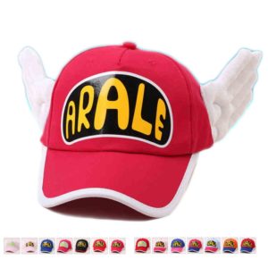 Dr.Slump Cosplay Caps Arale Cap Angel Wings Hats Candy Color Cotton Baseball Cap