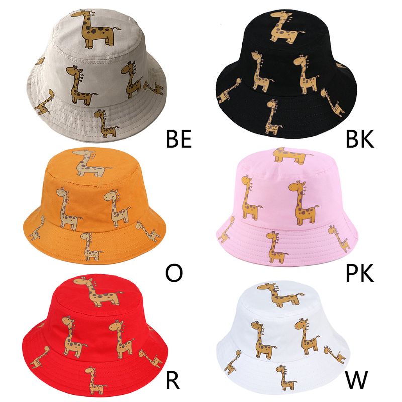 Children-Kids-Summer-Cotton-Bucket-Hat-Cute-Cartoon-Giraffe-Animal-Printed-Outdoor-Wide-Brim-Sunscreen-Fisherman-1
