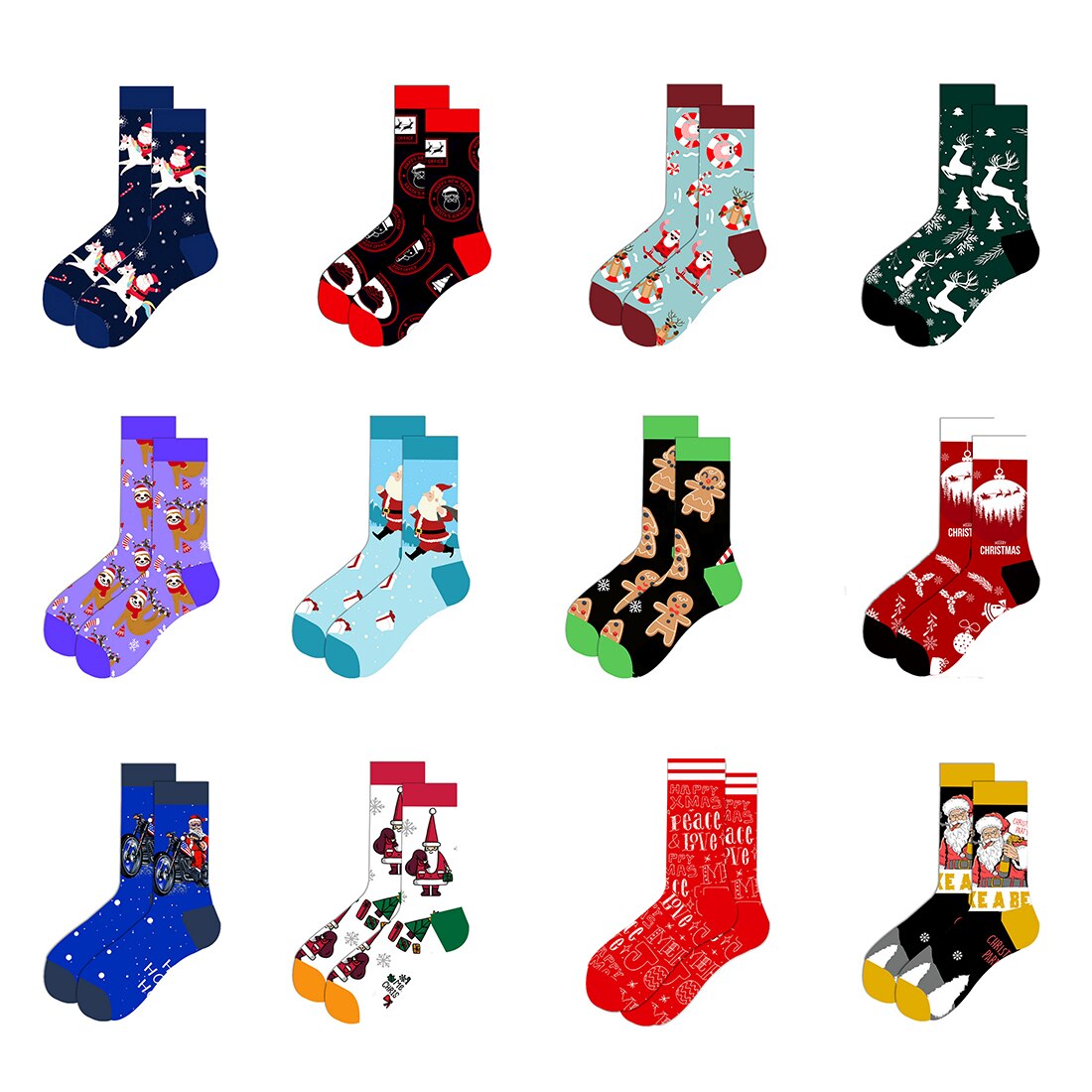 Christmas-Novelty-Happy-Funny-Men-Women-Couple-Graphic-Socks-Combed-Cotton-Pattern-Long-Socks-Christmas-Gift-5