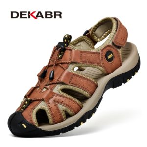 DEKABR Outdoor Fashion Men Sandals Summer Men Shoes Casual Shoes Breathable Beach Sandals Sapatos Masculinos Plus Size 38-46