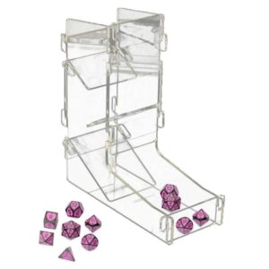 DND Acrylic Transparent Dice Tower DIY Board Game RPG Rolling Tower MTG Games 27RD