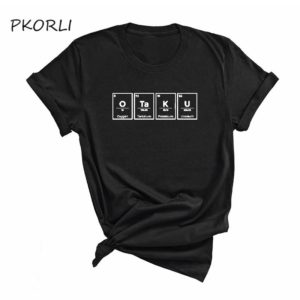 Otaku T-Shirt Japanese Anime Manga T Shirt Women Girl Clothing Pop Culture Clothes Kanji Apparel Printed Tshirt