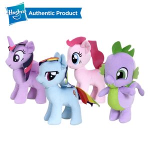 Hasbro 25.4cm My Little Pony Soft Plush Ast Princess Twilight Sparkle Rainbow Dash Pinkie-Pie Spike Child Gift