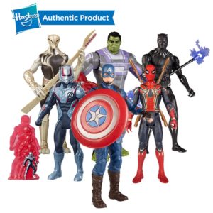 Hasbro Marvel Avengers Endgame Team Suit 6-Inch Spiderman Iron Man Ant Man Captain America Black Panther Ronin Thanos Hulk