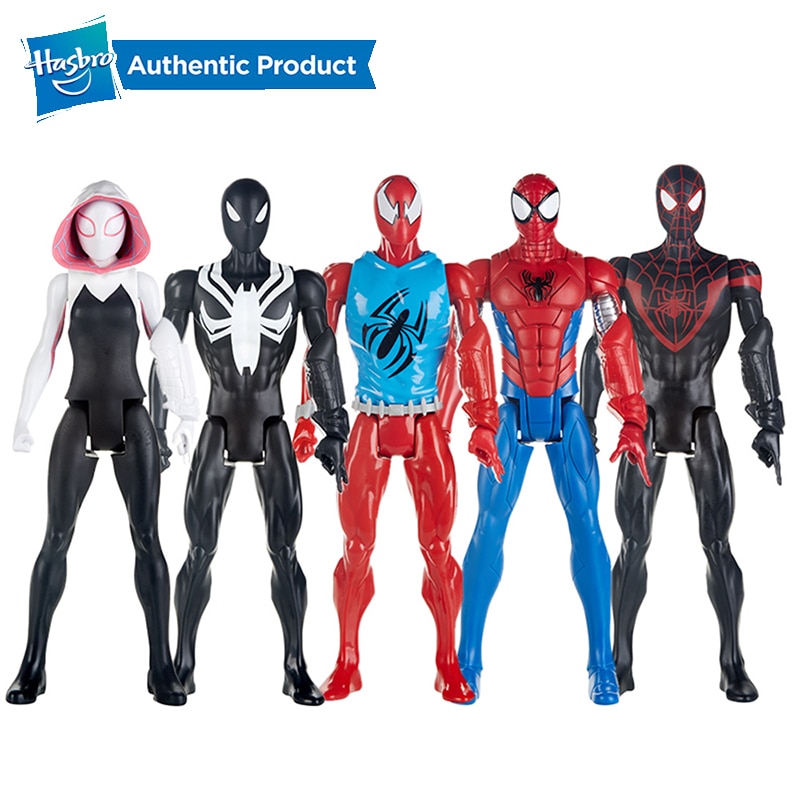 Hasbro-Spider-man-Series-Of-Gwen-Miles-Morales-Marvels-Scarlet-Spider-Armored-Black-Suit-For-Girls
