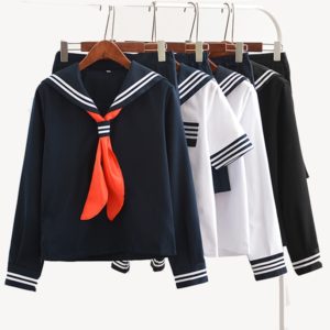 Japanese Anime Jigoku Shojo Cosplay Costume Hell Girl Enma Ai Cosplay Costume JK Student School Uniform Sailor Suit