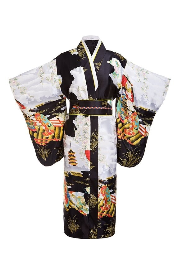 Japanese-Traditional-Yukata-Kimono-With-Obi-Vintage-Women-Evening-Dress-Geisha-Kimono-Vintage-Women-Stage-Show-4