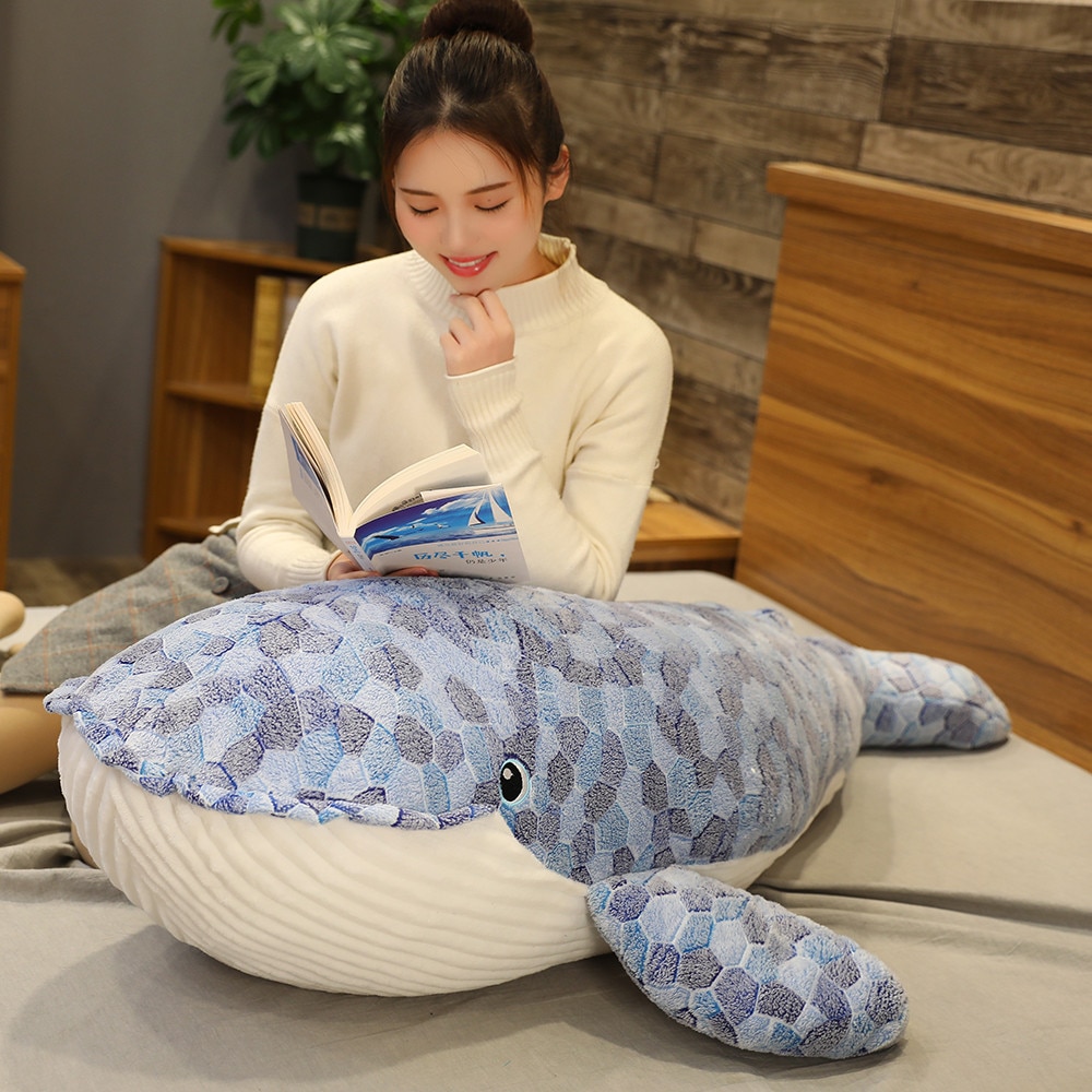 Lovely-lHot-New-Cartoon-Blue-Shark-Stuffed-Plush-Toys-Big-Fish-Whale-Baby-Soft-Animal-Pillow