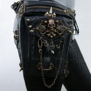 Medieval Renaissance Women Steampunk Gothic Leg Bag belt Assassin PU Leather Viking Pirate Knight Middle Ages Cosplay Costumes