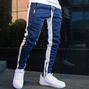 Mens Joggers Casual Pants Fitness Men Sportswear Tracksuit Bottoms Skinny Sweatpants Trousers A-S