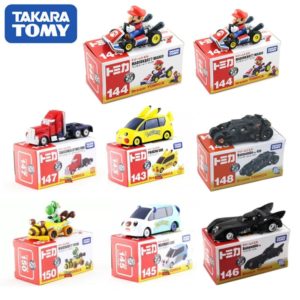 Original TOMY alloy car model model Pikachu Optimus Prime Super Mario Batman Dark Knight Batmobile Christmas gift toy