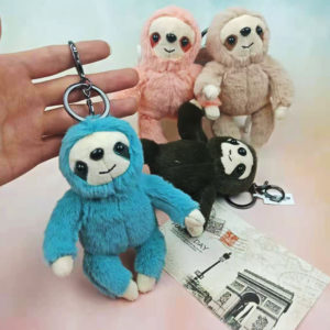 Plush Sloth Keychains Scented Cute Sloth Key Chain Pendant For Women Bag Key Chain Gifts Bag Hanging Ornaments