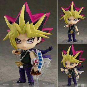 Q Edition Nendoroid Anime YuGiOh Yugi Muto 10CM PVC Can Move Can Change Face Hobbies Model Action Toy Figures