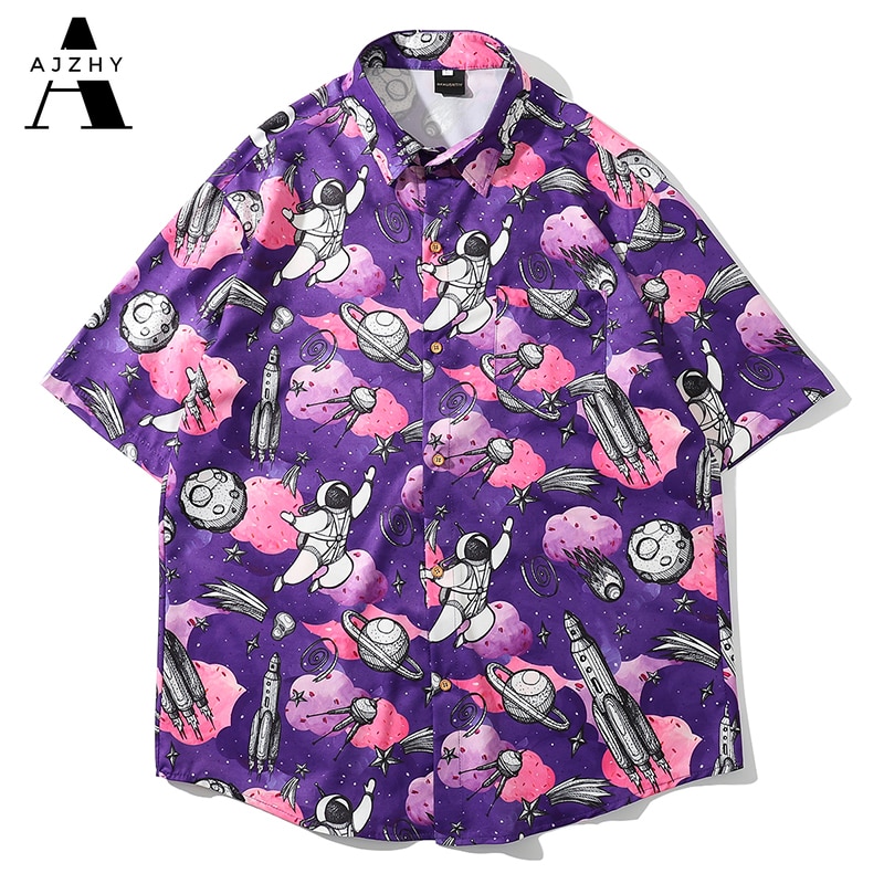 Space-Print-Hawaiian-Shirts-Streetwear-Hip-Hop-Harajuku-Casual-Tropical-Beach-Short-Sleeve-Shirt-Men-Summer