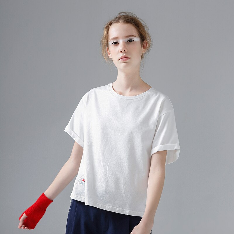 Toyouth-2020-Summer-Women-Tees-Round-neck-Loose-Embroidery-Pattern-Short-Sleeve-Casual-T-shirt-For-2