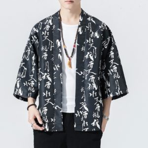 Traditional Print Cardigan Couple Kimonos Japanese Kimono Men Yukata Women Harajuku Beach Loose Thin Shirt Coat Plus Size 5XL