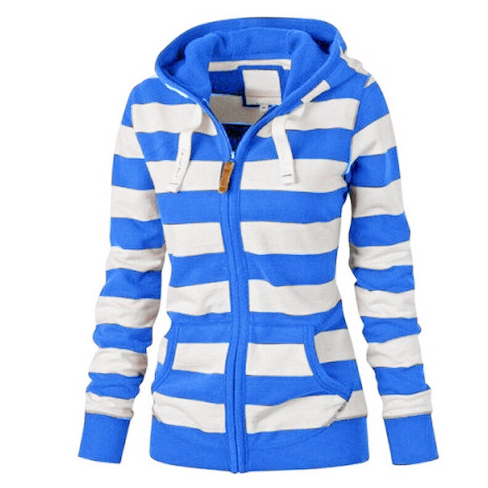 Women-hoodies-Zipper-Tops-Casual-daily-Hooded-striped-Sweatshirt-Coat-Jacket-Slim-Jumper-kpop-Office-Wear-3